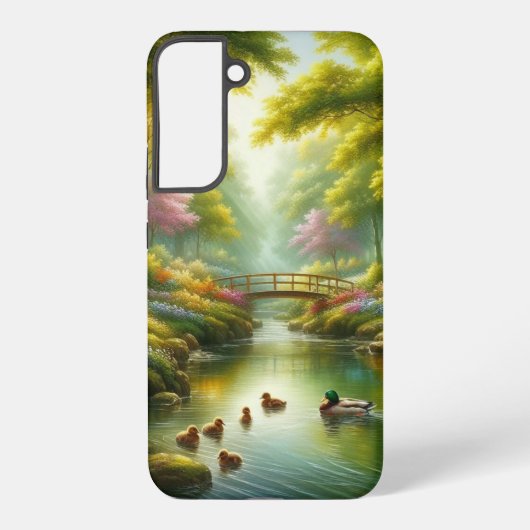Coque Samsung Galaxy Brook de printemps avec canards/fleurs (Verso)