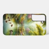Coque Samsung Galaxy Brook de printemps avec canards/fleurs (Verso Horizontal)