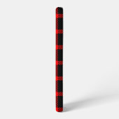 Coque Samsung Galaxy Buffalo Check Rouge et Noir Lumberjack Plaid Decor (Côté gauche)