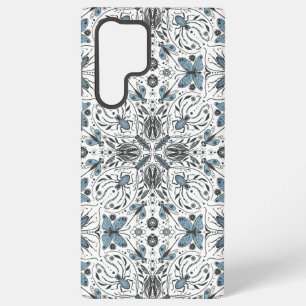 Coque Samsung Galaxy Bugs, noir et bleu