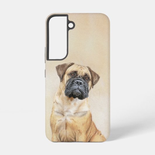 Coque Samsung Galaxy Bullmastiff Peinture - Joli chien d'origine art (Verso)