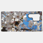 Coque Samsung Galaxy Bumblebee sur la fleur de cerisier sauvage (Verso Horizontal)
