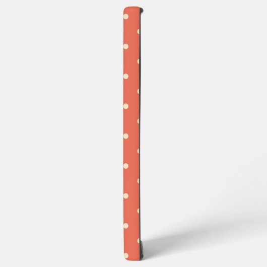 Coque Samsung Galaxy Burnt Orange Small White Spots (Côté gauche)