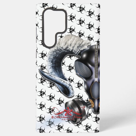 COQUE SAMSUNG GALAXY BW ! AVERTISSEMENT BIOHAZARD ! CRÂNE (Verso)