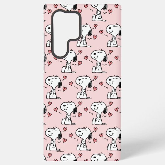 Coque Samsung Galaxy cacahuètes | Coeurs de snoopy (Verso)