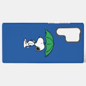 Coque Samsung Galaxy cacahuètes | Parapluie vert Snoopy (Verso Horizontal)