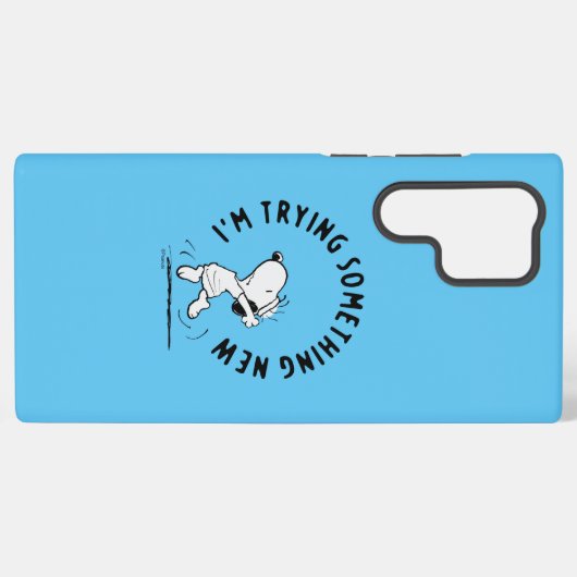 Coque Samsung Galaxy cacahuètes | Snoopy Essayer Quelque Chose De Nouve (Verso Horizontal)