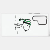 Coque Samsung Galaxy cacahuètes | Snoopy Green Casquette de neige (Verso Horizontal)
