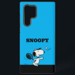 Coque Samsung Galaxy cacahuètes | Snoopy Joue Au Tennis<br><div class="desc">Dans la bande dessinée Peanuts et les films d'animation,  Snoopy est souvent représenté jouer au tennis contre son propriétaire Charlie Brown ou d'autres personnages comme Linus et Lucy. Ce design met en valeur de façon humoristique les capacités sportives et l'esprit de compétition de Snoopy.</div>