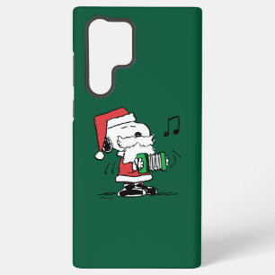 Coque Samsung Galaxy Cacahuètes Snoopy Père Noël Accordéon