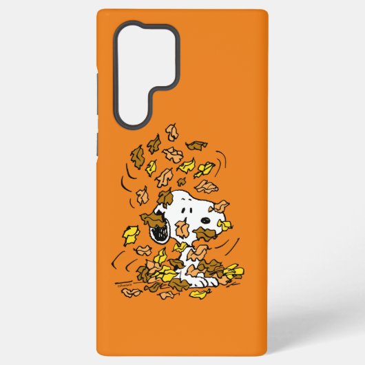 Coque Samsung Galaxy cacahuètes | Snoopy Pile de Feuilles (Verso)