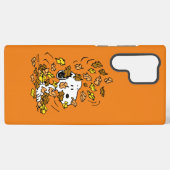 Coque Samsung Galaxy cacahuètes | Snoopy Pile de Feuilles (Verso Horizontal)