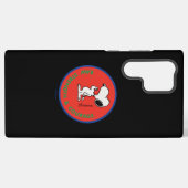 Coque Samsung Galaxy cacahuètes | Snoopy Raw Force & Courage Badge (Verso Horizontal)