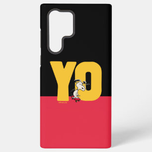 Coque Samsung Galaxy cacahuètes   Snoopy YO Skateboard