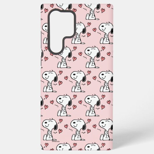 Coque Samsung Galaxy Cachou | Cœurs de Snoopy (Verso)