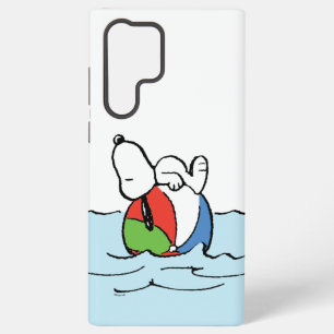 Coque Samsung Galaxy Cachou Snoopy Ballon de plage Plage