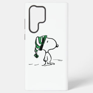 Coque Samsung Galaxy Cachou Snoopy Casquette Verte de Neige