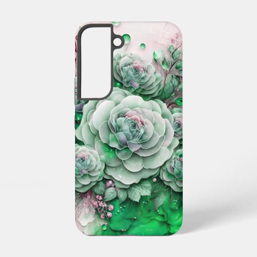 Coque Samsung Galaxy Cactus vert et rose Succulent (Verso)
