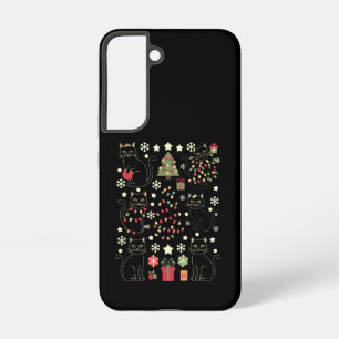 Coque Samsung Galaxy Cadeau de Noël pour amateur de chats pour propriét