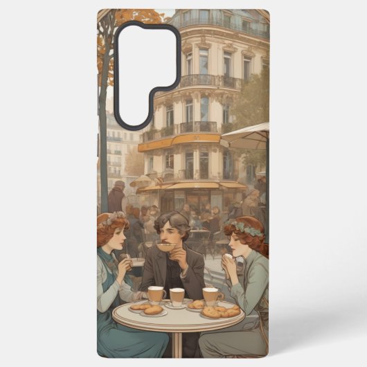 Coque Samsung Galaxy Café en plein air (Verso)