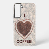 Coque Samsung Galaxy Café Lover Café Bean Heart (Verso)