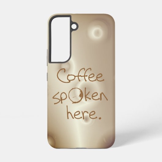 Coque Samsung Galaxy Café Parlé Ici (Verso)