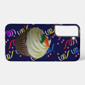 Coque Samsung Galaxy Cake carotte Cupcake & Confetti bleu (Verso Horizontal)