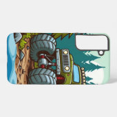 Coque Samsung Galaxy Camion Monster Vert dans la forêt (Verso Horizontal)