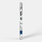 Coque Samsung Galaxy Camouflage gris neige d'hiver Votre nom Personnali (Côté droit)