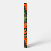 Coque Samsung Galaxy Camouflage orange et vert, Militaire, Armée (Côté gauche)
