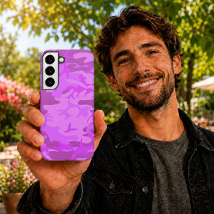 Coque Samsung Galaxy Camouflage Violet Clair