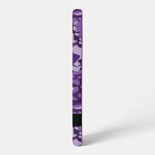 Coque Samsung Galaxy Camouflage violet Votre nom Personnalisez (Côté gauche)