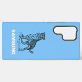 Coque Samsung Galaxy Capot Samsung S22/S23 avec tigre audacieux (Verso Horizontal)