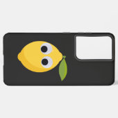 Coque Samsung Galaxy Caractère citron mignon avec yeux googly (Côté gauche)