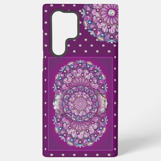 Coque Samsung Galaxy Cardinal Red Rosace (Verso)