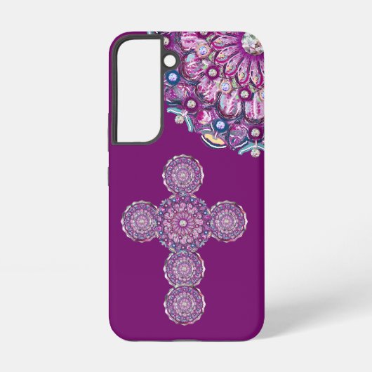 Coque Samsung Galaxy Cardinal Red Rosace (Verso)