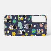 Coque Samsung Galaxy Caricature spatiale astronaute (Verso Horizontal)