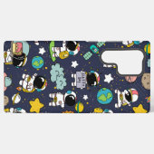 Coque Samsung Galaxy Caricature spatiale astronaute (Verso Horizontal)