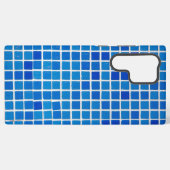 Coque Samsung Galaxy Carreau de mosaïque bleu (Verso Horizontal)