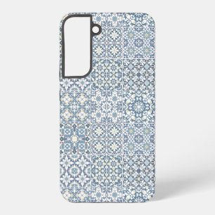 Coque Samsung Galaxy Carreaux Méditerranéens, Marocains, Majolique, Azu
