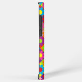 Coque Samsung Galaxy Carrés Pop Flower Power (Côté droit)