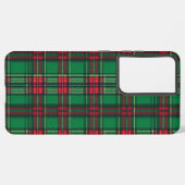 Coque Samsung Galaxy Carrés verts et rouges (Côté gauche)