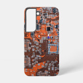 Coque Samsung Galaxy Carte circuit imprimé circuit orange PCB (Verso)