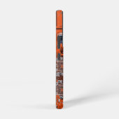 Coque Samsung Galaxy Carte circuit imprimé circuit orange PCB (Côté droit)