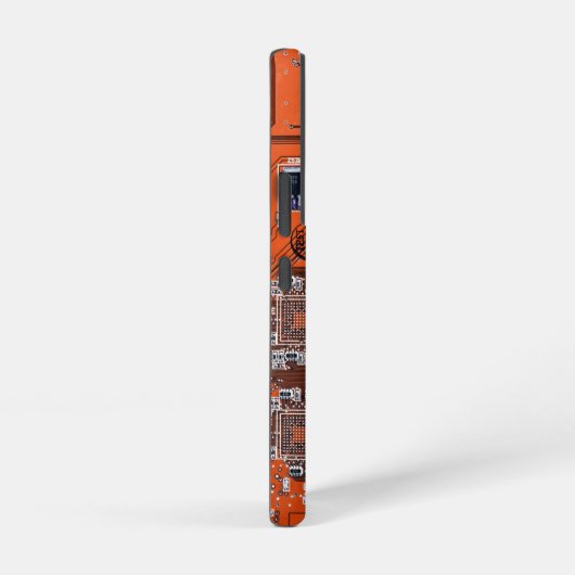 Coque Samsung Galaxy Carte circuit imprimé circuit orange PCB (Côté droit)