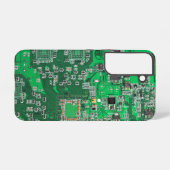 Coque Samsung Galaxy Carte circuit imprimé circuit vert PCB (Verso Horizontal)