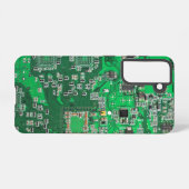 Coque Samsung Galaxy Carte circuit imprimé circuit vert PCB (Verso Horizontal)