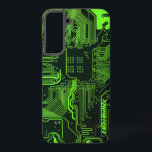 Coque Samsung Galaxy Carte de circuit électronique écologique à circuit<br><div class="desc">Cadeaux de circuits imprimés personnalisés pour les geeks ou cadeaux pour les nerds. En voici un pour l'Ordinateur Nerd ou Geek en chacun de nous. Geek Sortez votre Nerd avec cette carte de circuit électronique PCB personnalisée. Il s'agit d'une image de fond d'une carte de circuit imprimé ou d'une carte...</div>