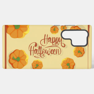 Coque Samsung Galaxy Carte de vœux encadrée Bonne typographie Halloween