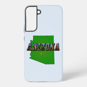 Coque Samsung Galaxy Carte et texte illustré de l'Arizona